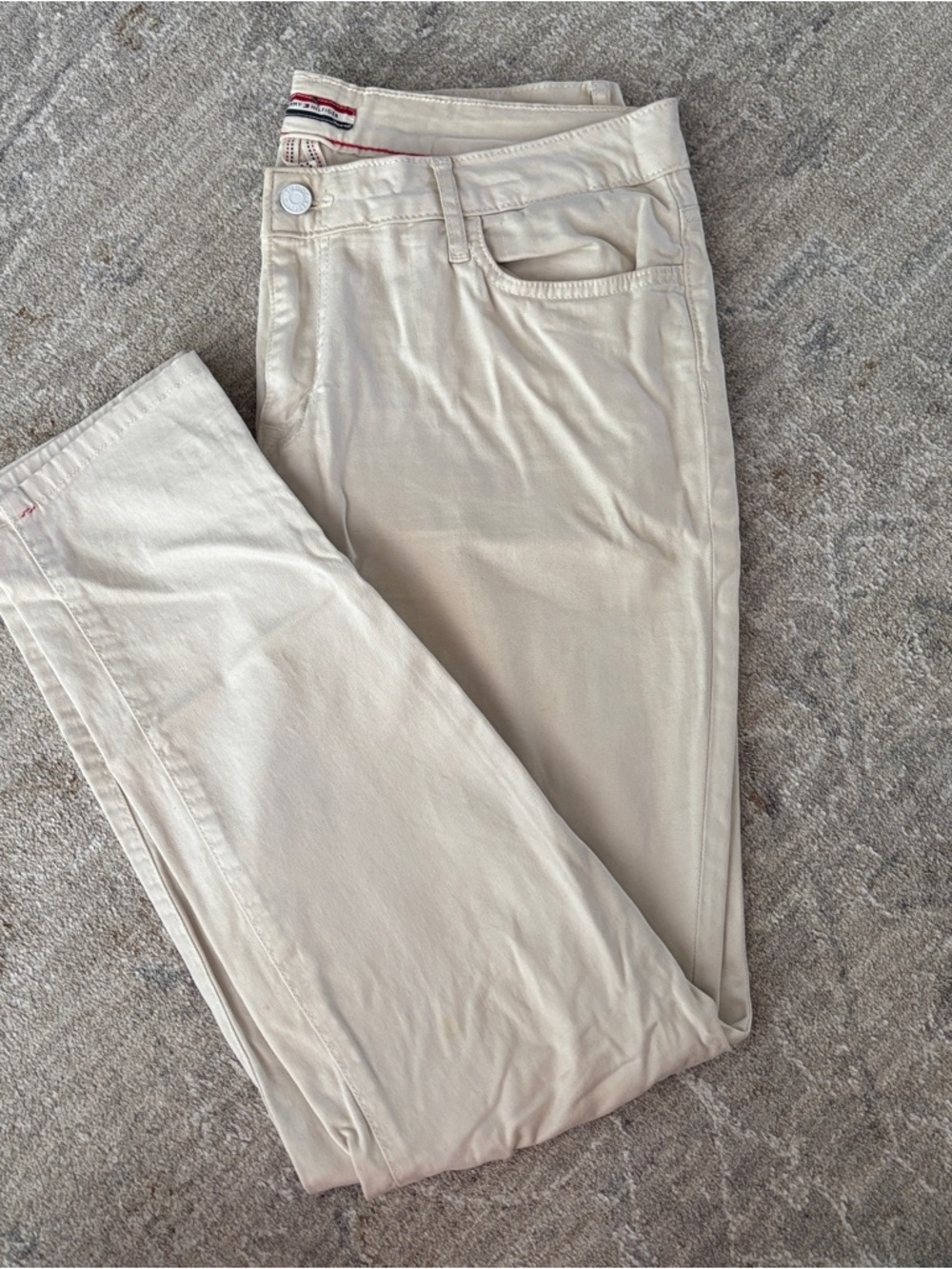 Tommy Hilfiger Cream Skinny Pants